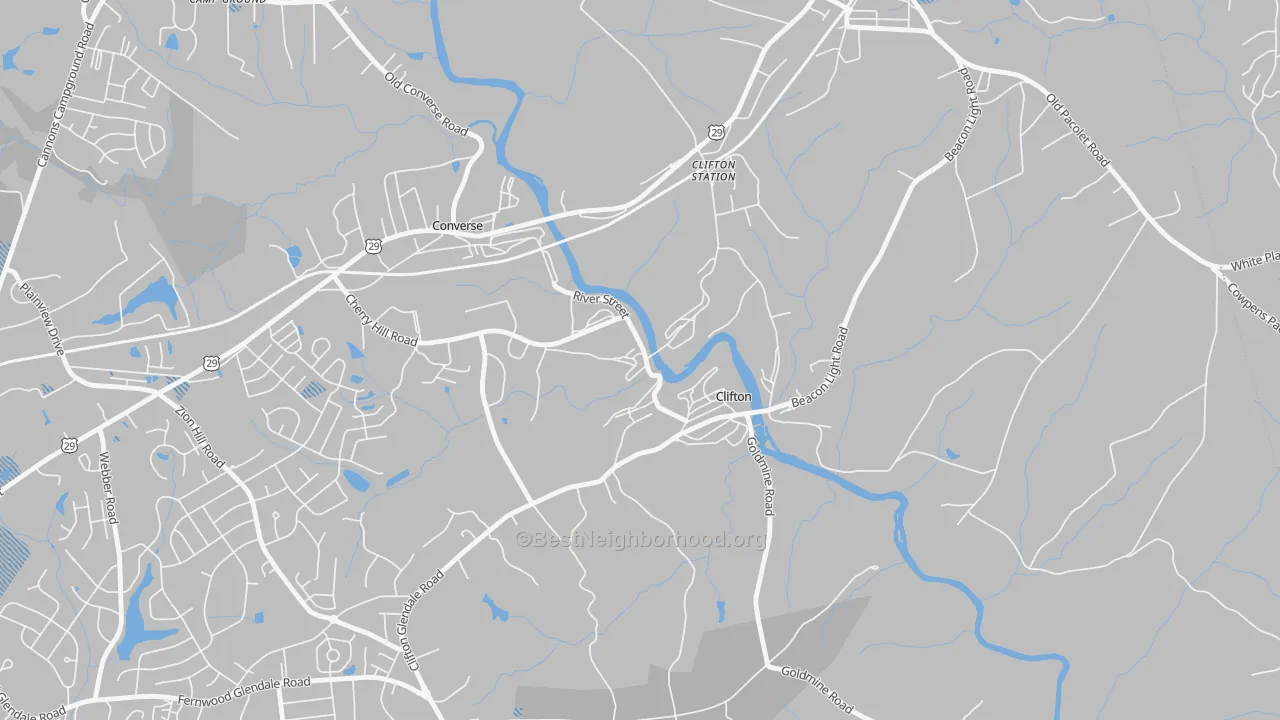 Transit Grade map of 29324, SC