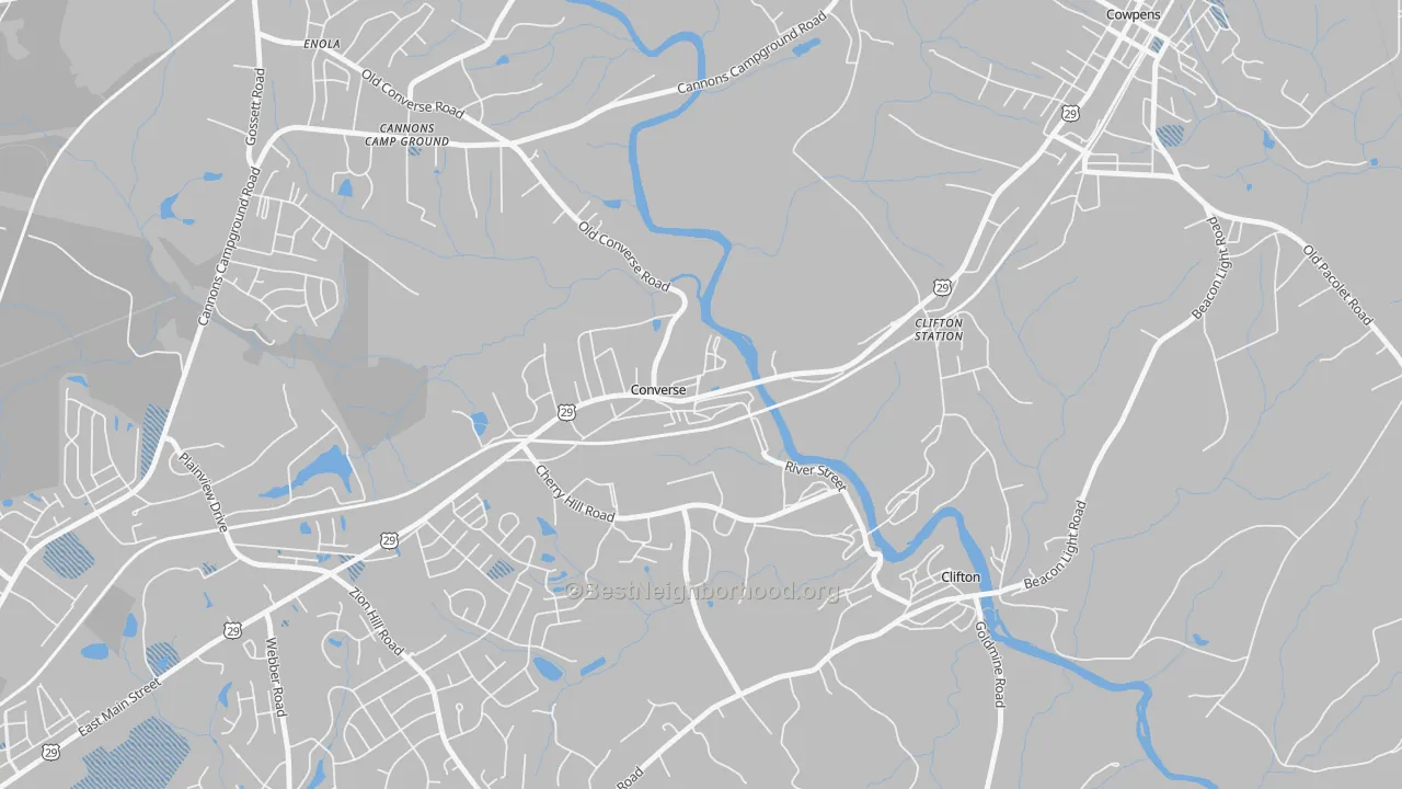 Transit Grade map of 29329, SC