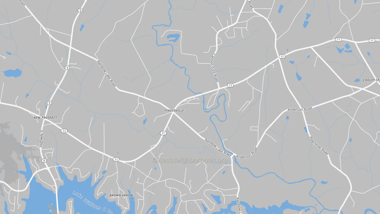 Transit Grade map of 29338, SC