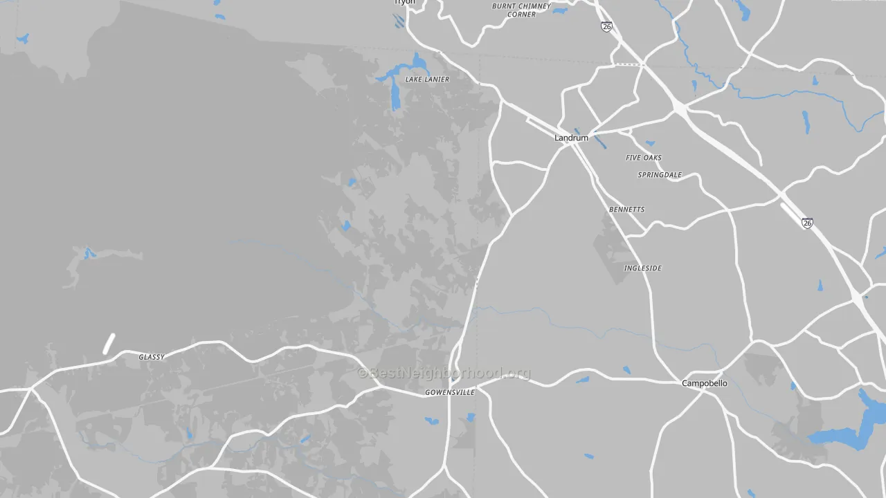 Transit Grade map of 29356, SC