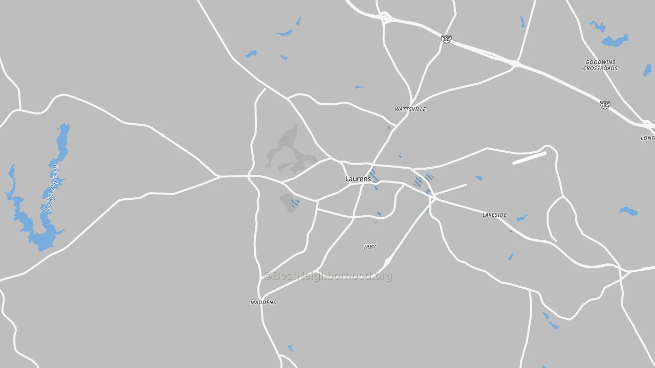 Transit Grade map of 29360, SC