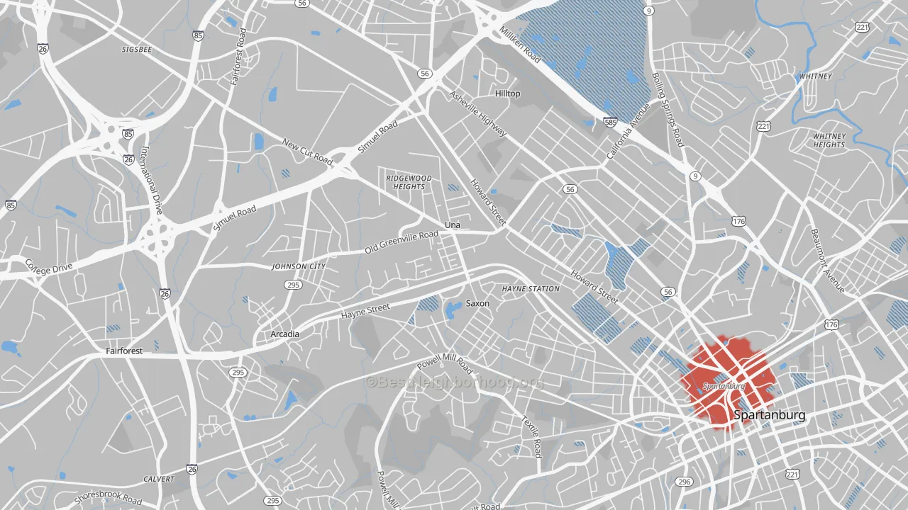 Transit Grade map of 29378, SC