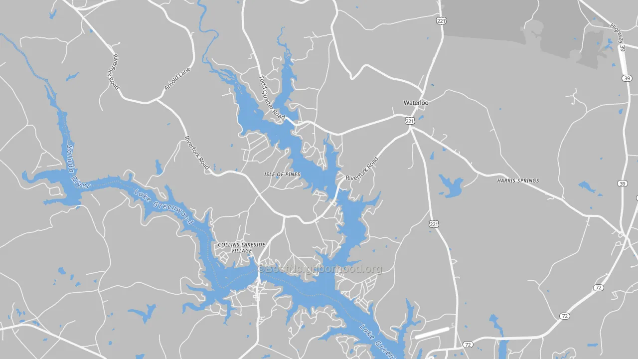 Transit Grade map of 29384, SC