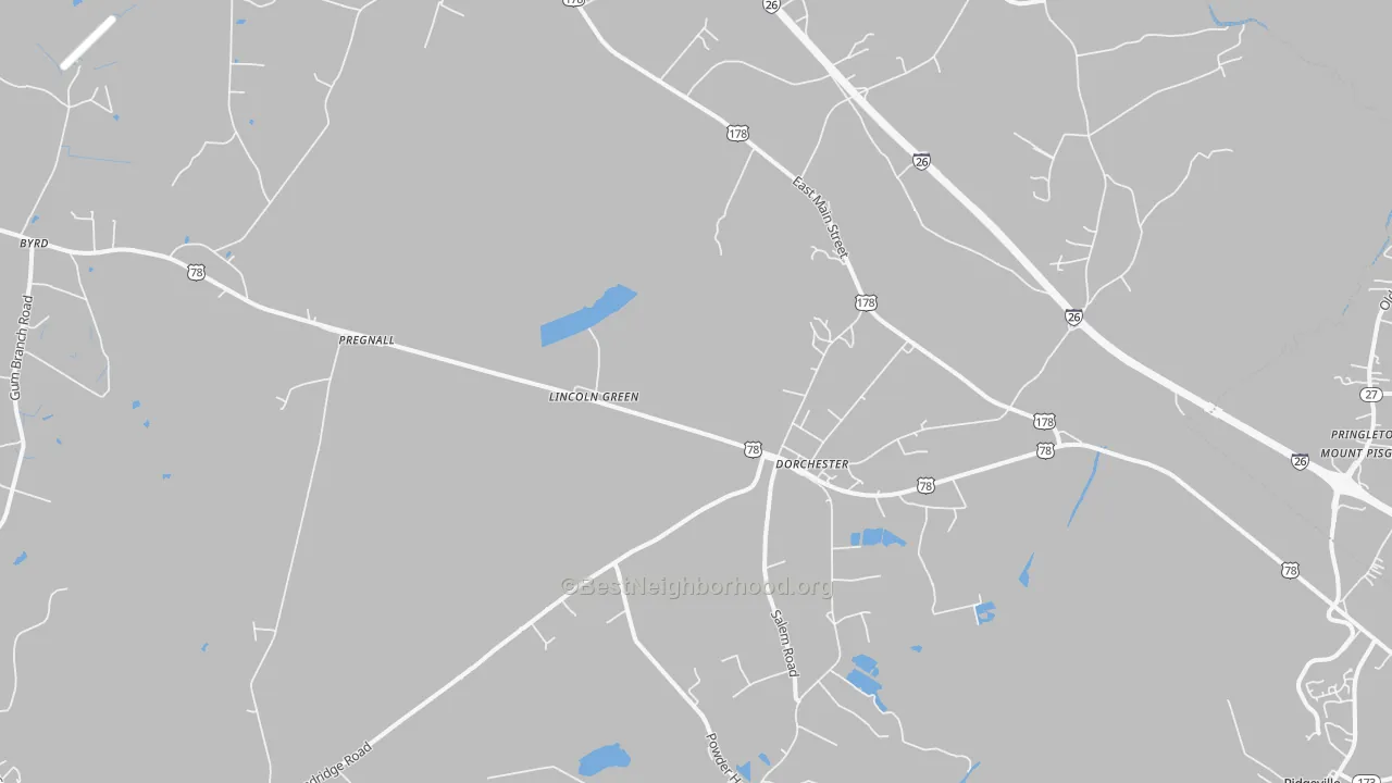 Transit Grade map of 29437, SC