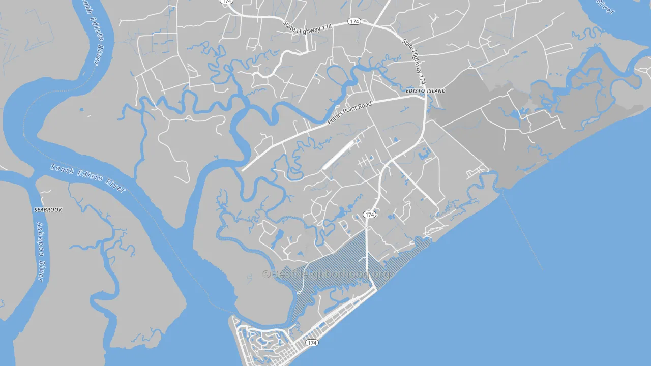 Transit Grade map of 29438, SC