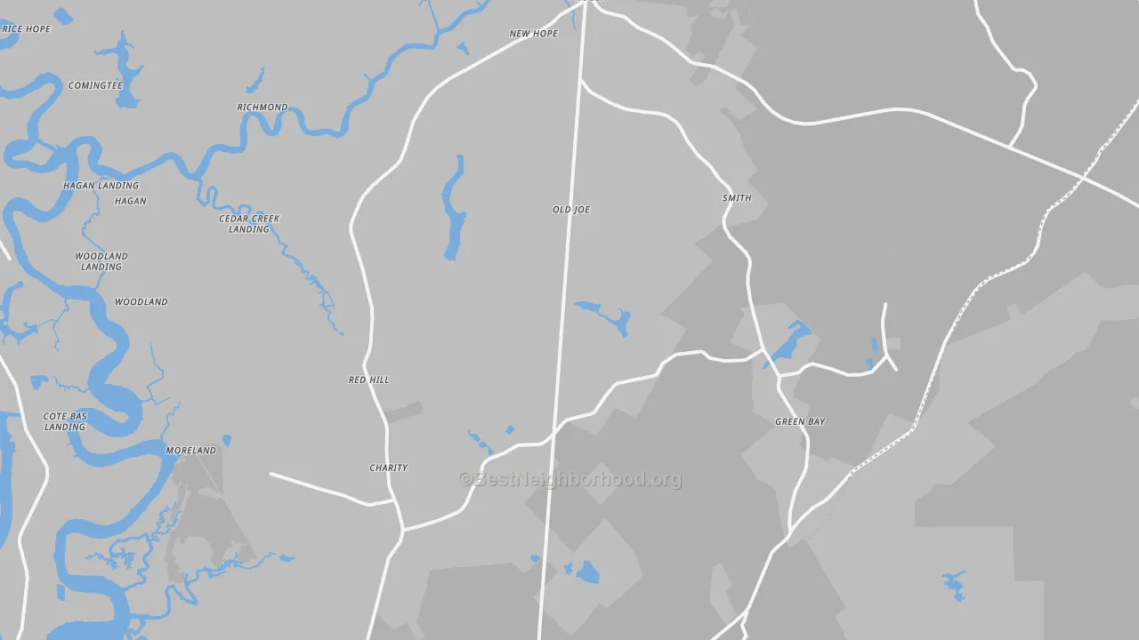 Transit Grade map of 29450, SC