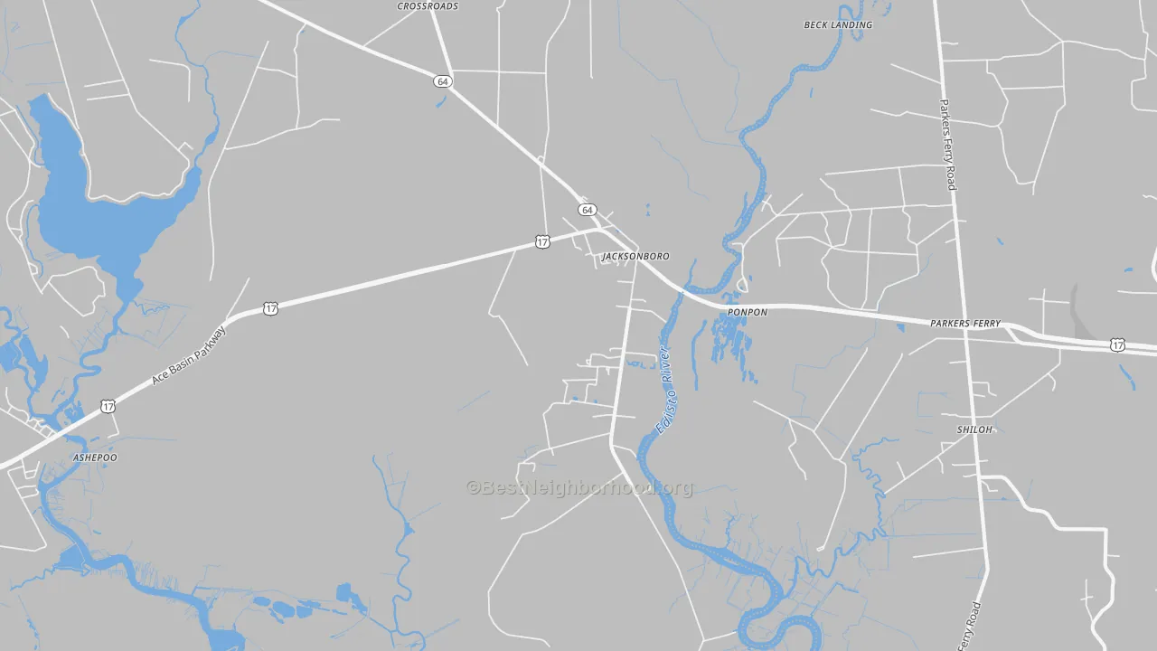 Transit Grade map of 29452, SC
