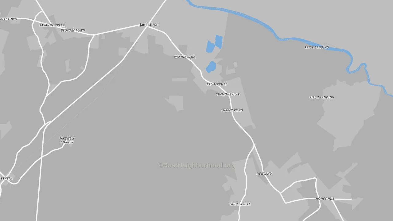 Transit Grade map of 29453, SC