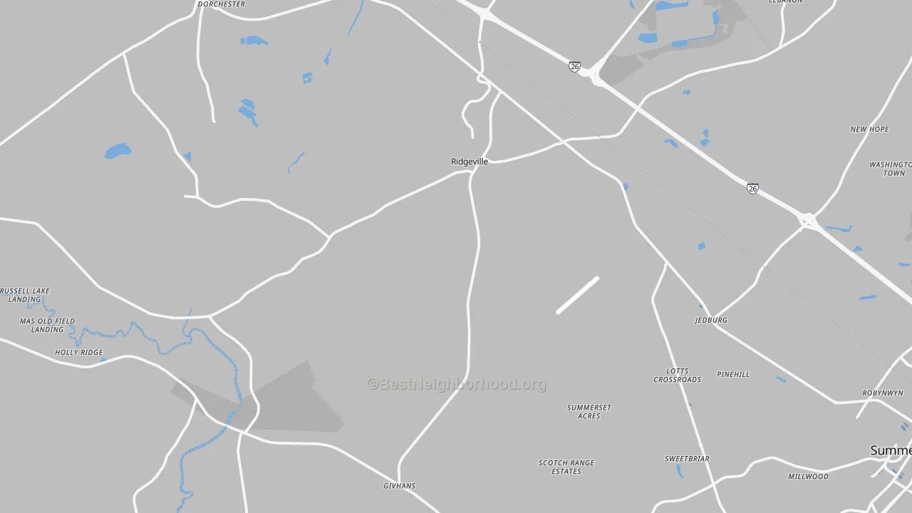 Transit Grade map of 29472, SC