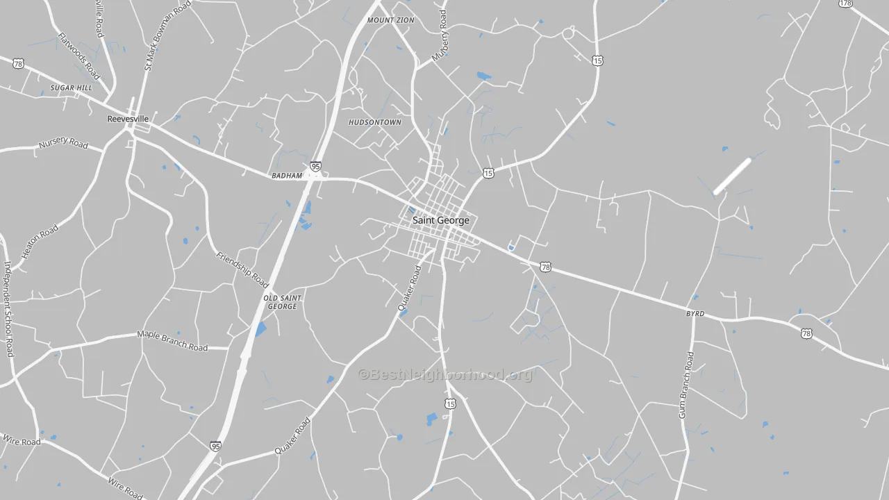 Transit Grade map of 29477, SC