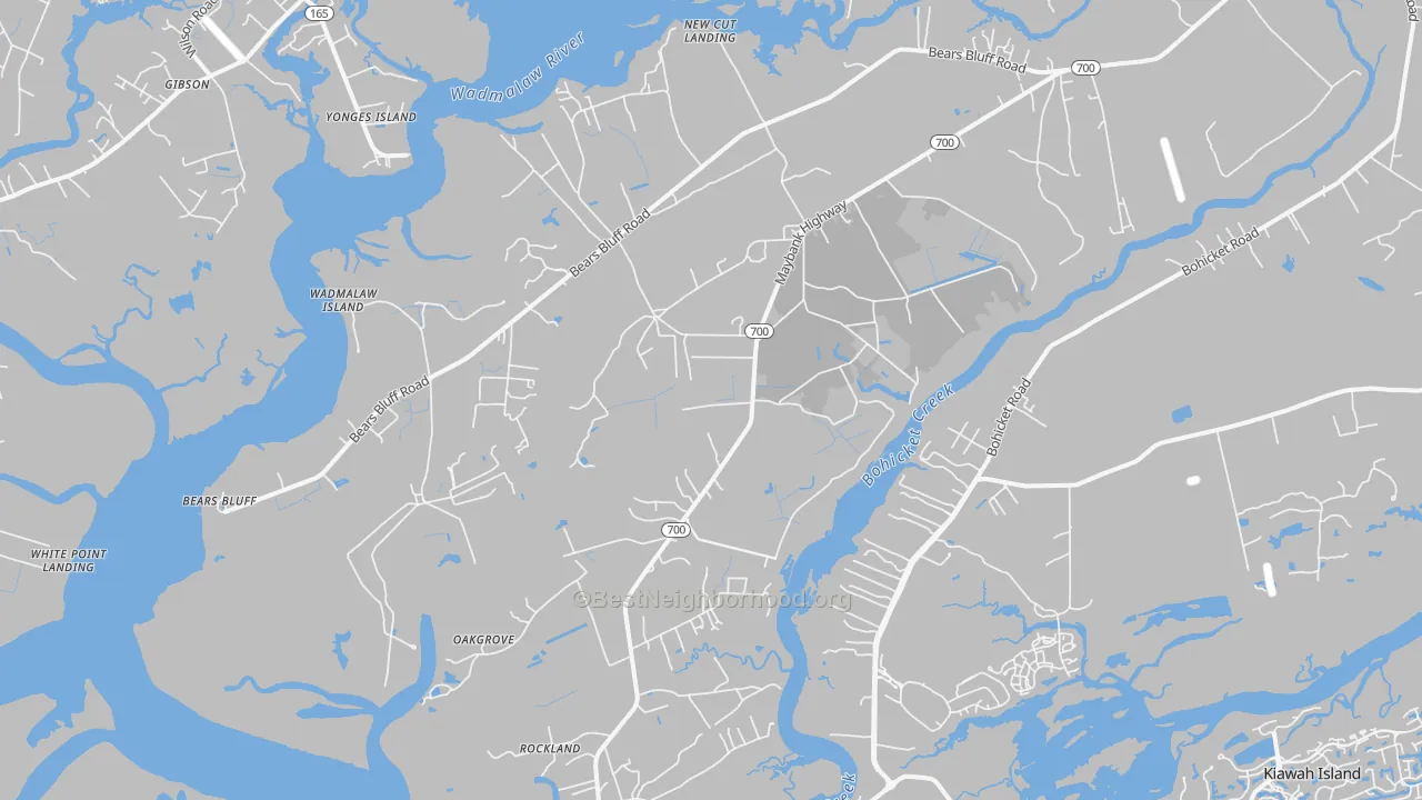 Transit Grade map of 29487, SC