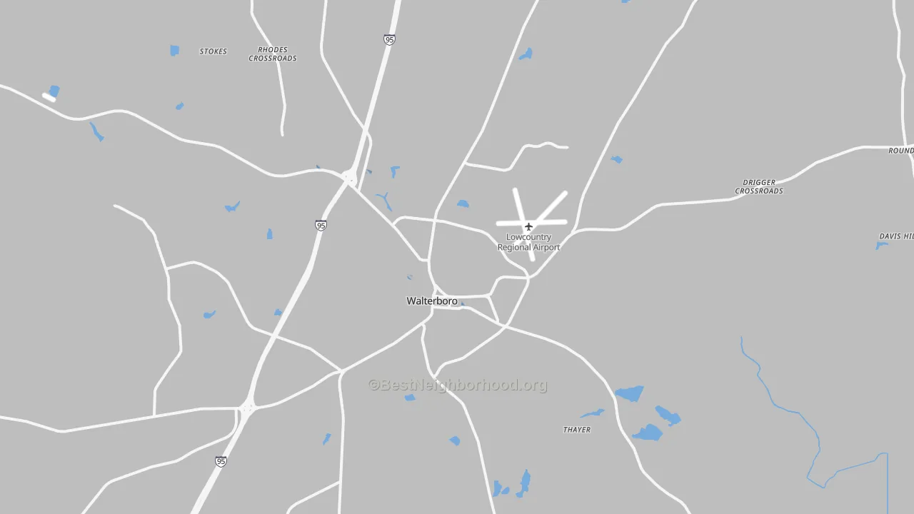 Transit Grade map of 29488, SC