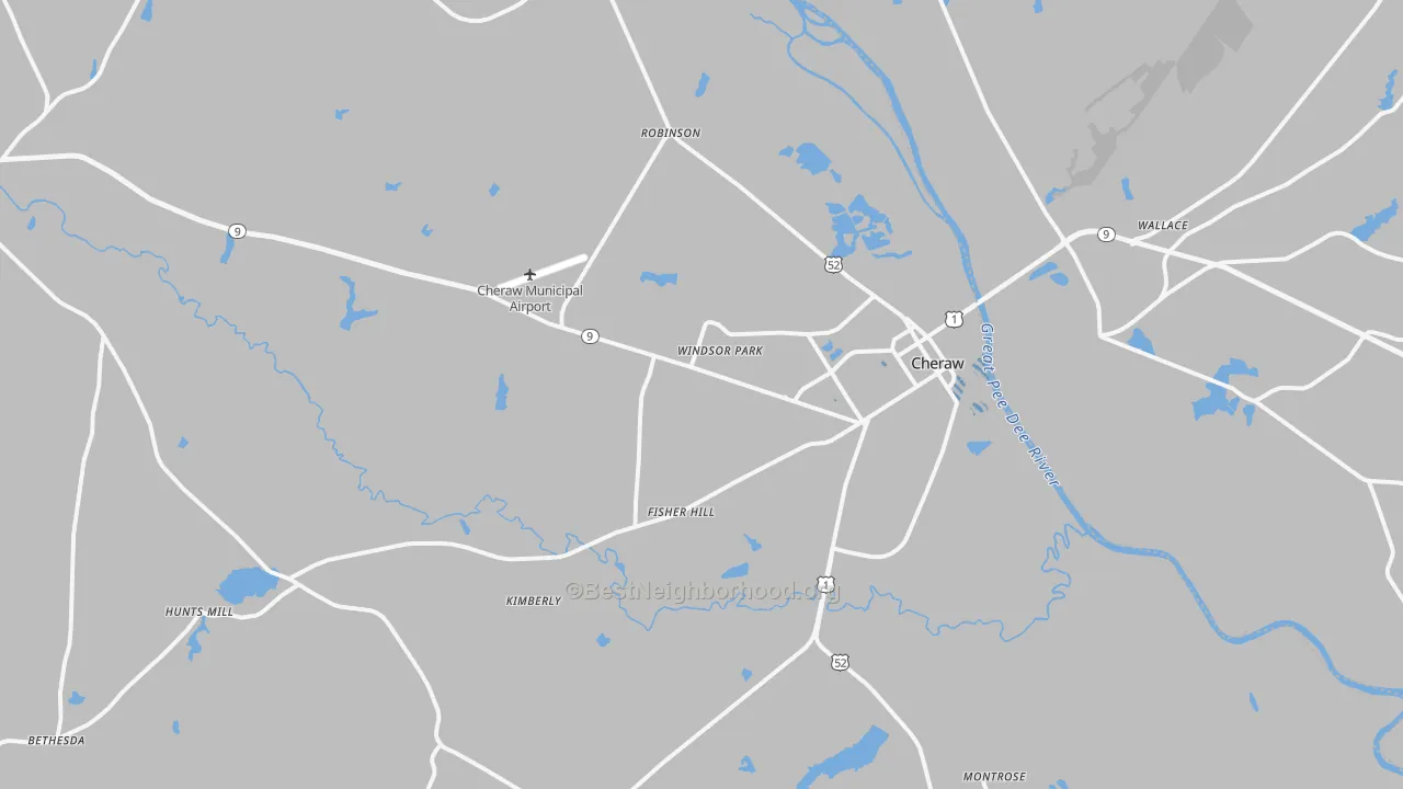 Transit Grade map of 29520, SC