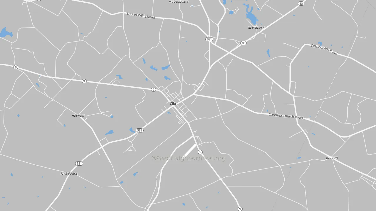 Transit Grade map of 29525, SC