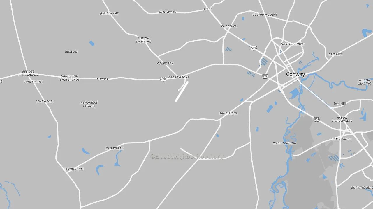 Transit Grade map of 29527, SC