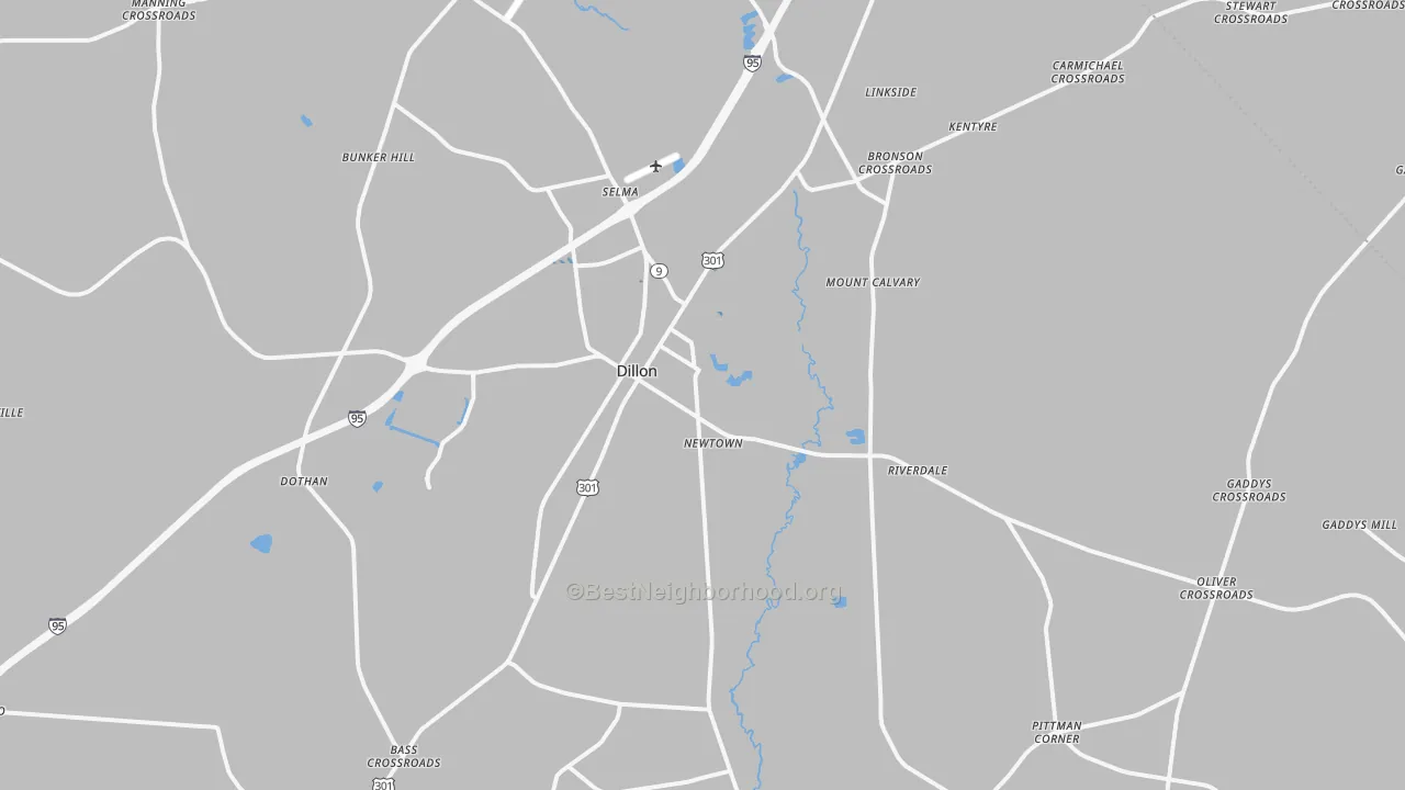 Transit Grade map of 29536, SC