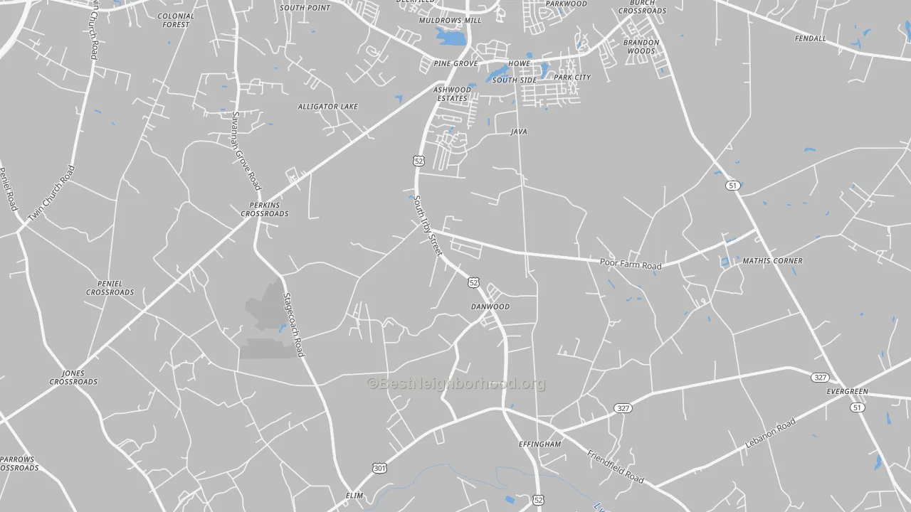 Transit Grade map of 29541, SC