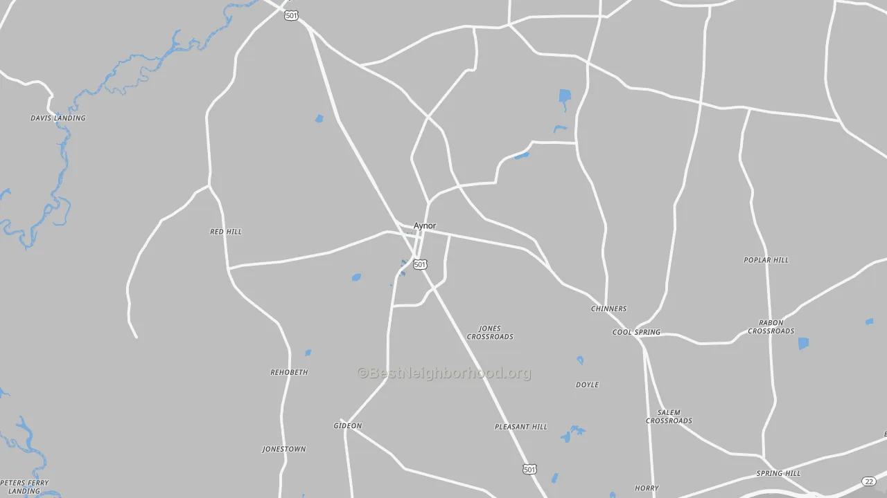 Transit Grade map of 29544, SC