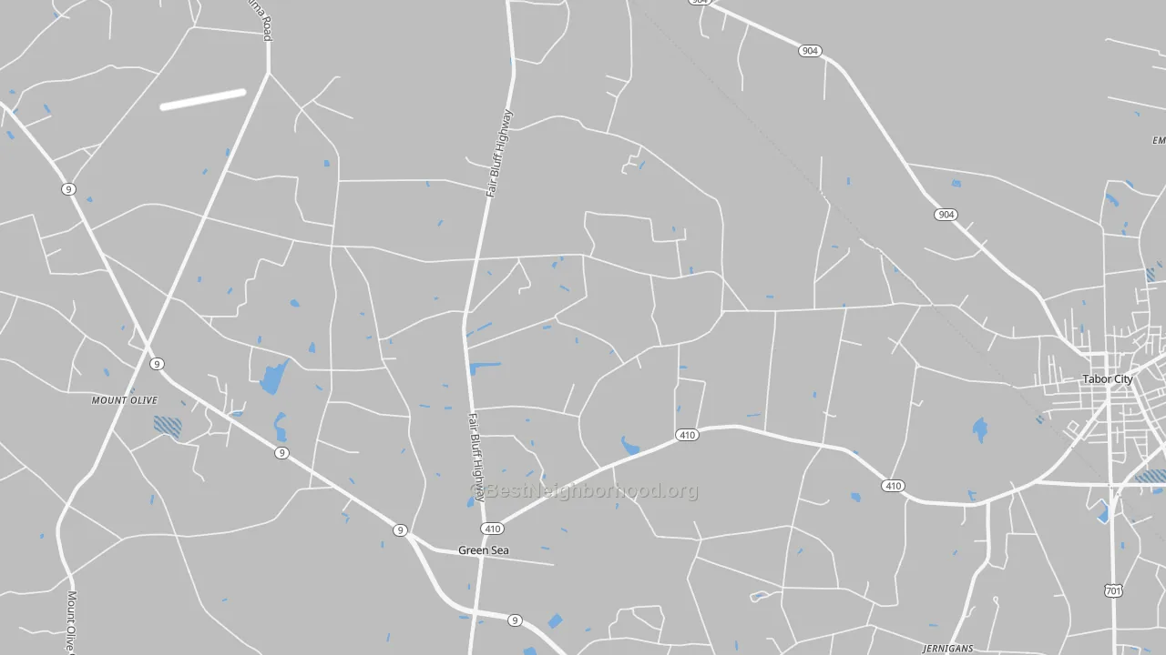 Transit Grade map of 29545, SC