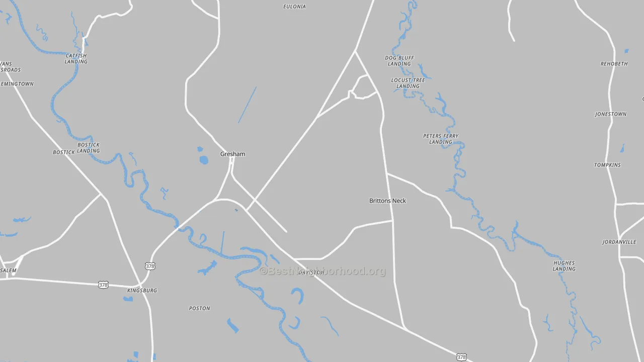 Transit Grade map of 29546, SC