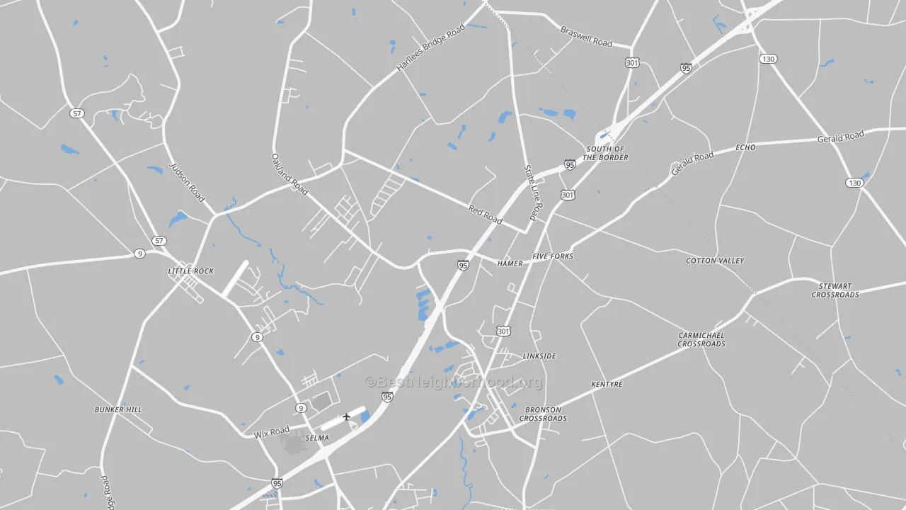 Transit Grade map of 29547, SC