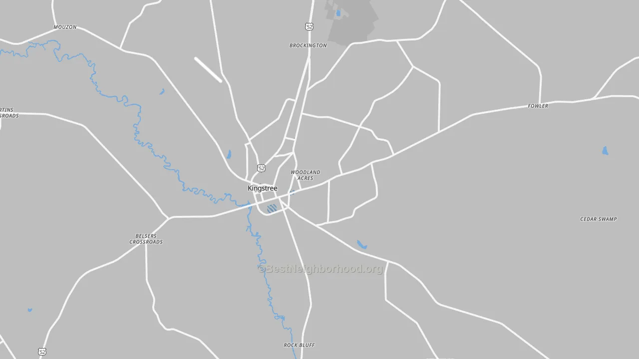 Transit Grade map of 29556, SC