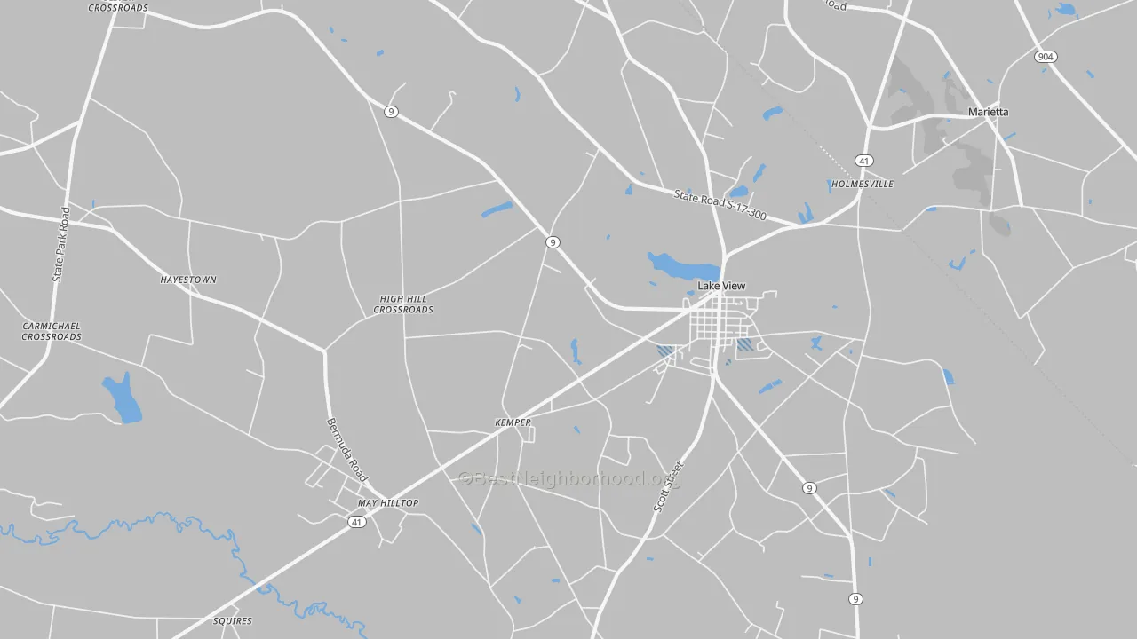 Transit Grade map of 29563, SC