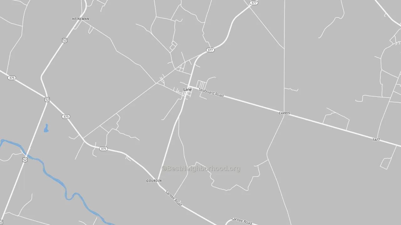 Transit Grade map of 29564, SC
