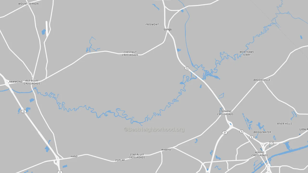 Transit Grade map of 29568, SC