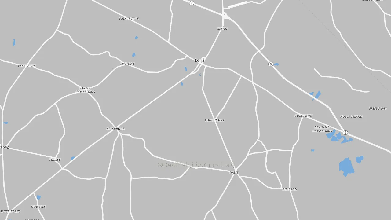Transit Grade map of 29569, SC