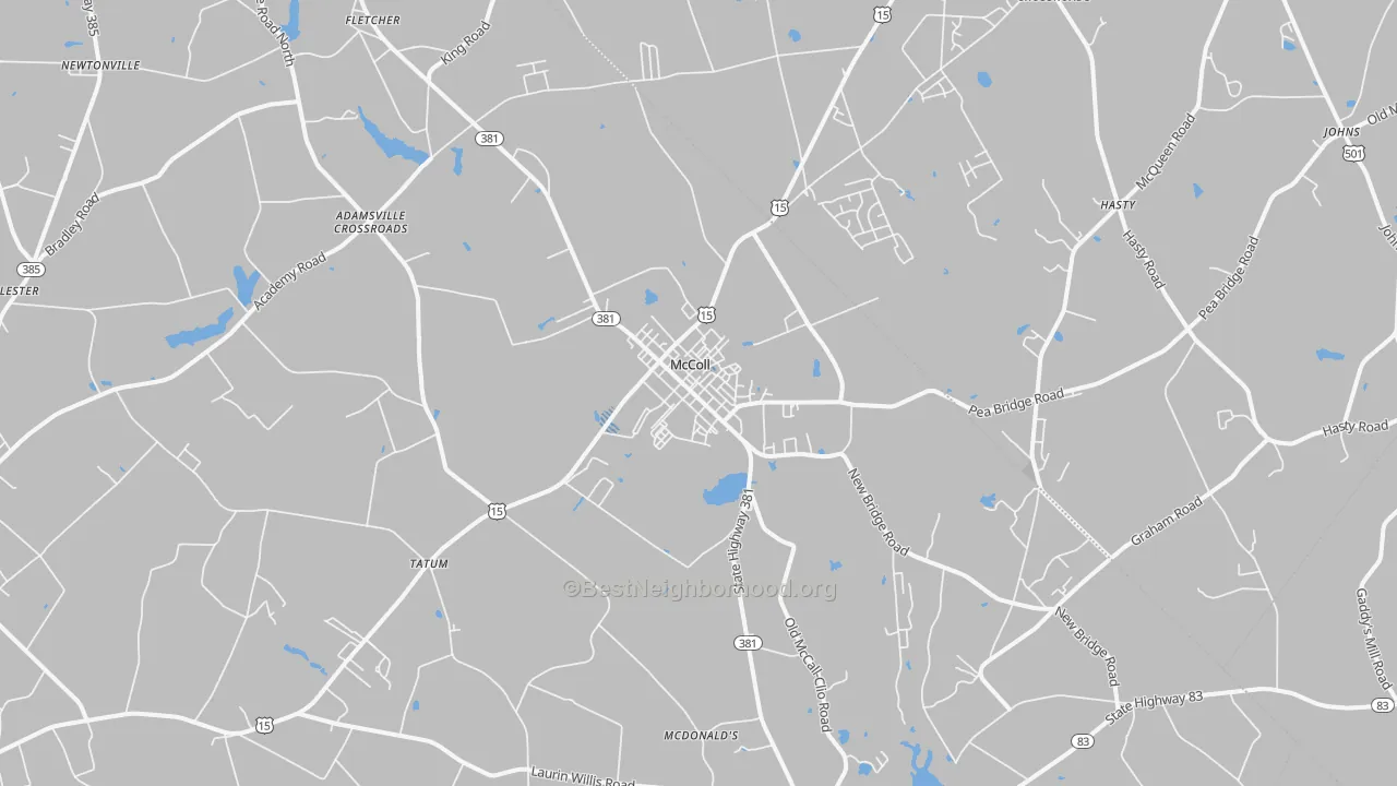 Transit Grade map of 29570, SC