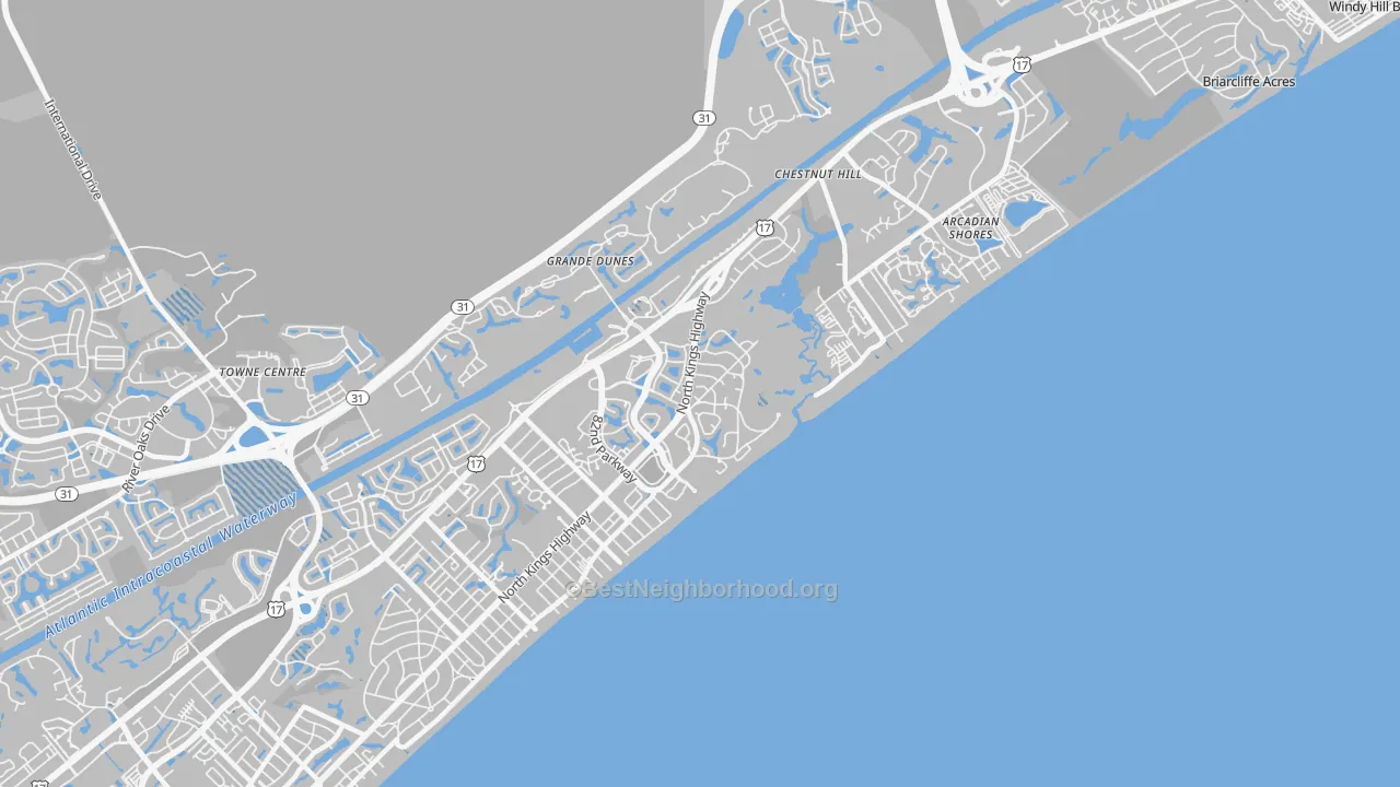 Transit Grade map of 29572, SC