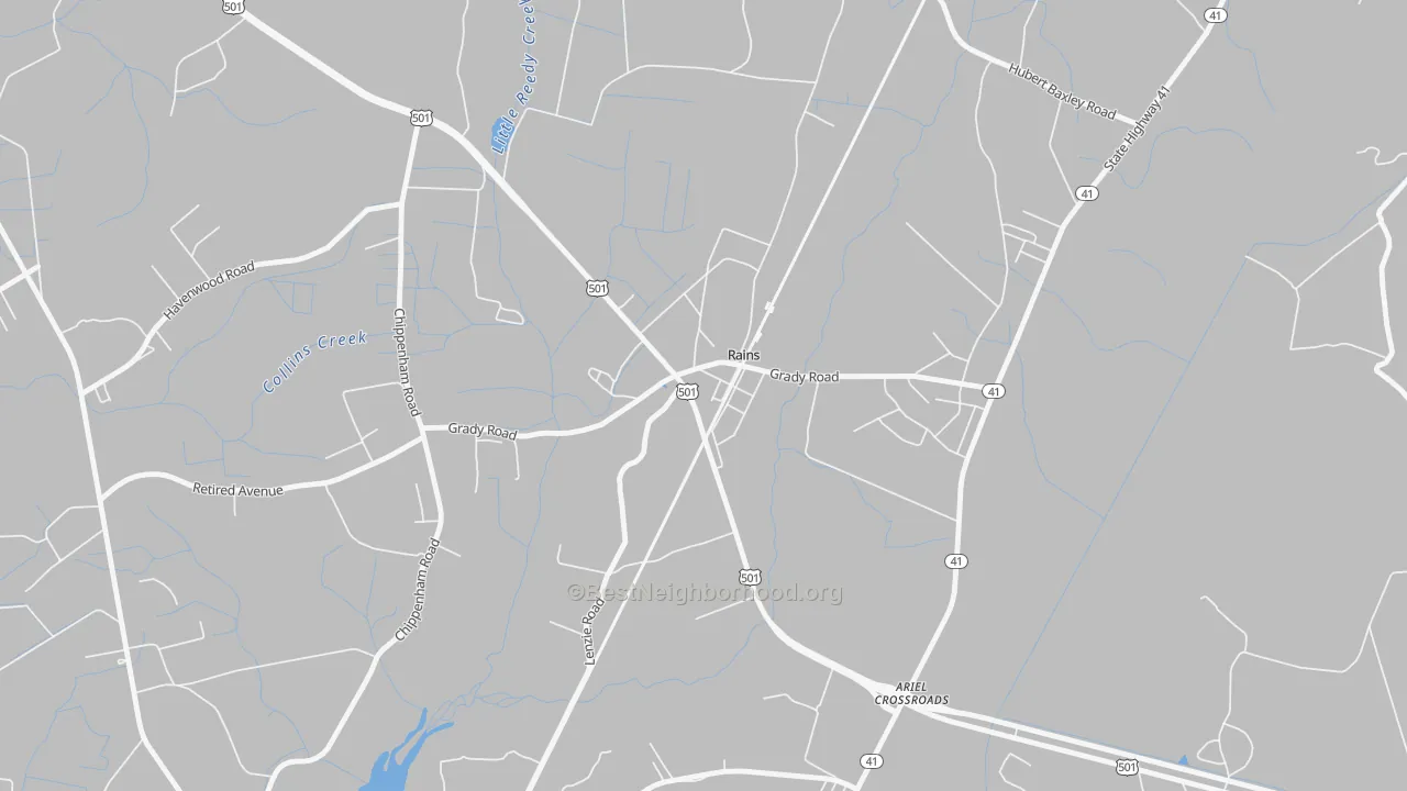 Transit Grade map of 29589, SC