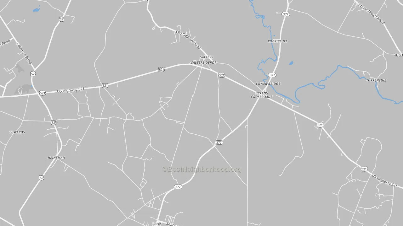 Transit Grade map of 29590, SC