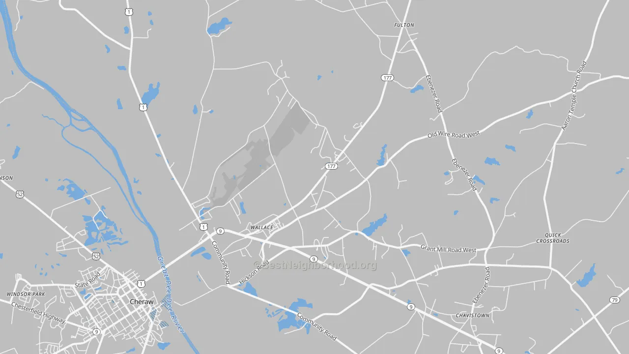 Transit Grade map of 29596, SC