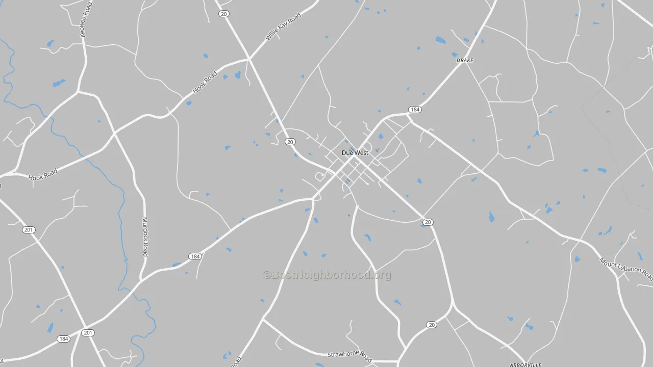 Transit Grade map of 29639, SC