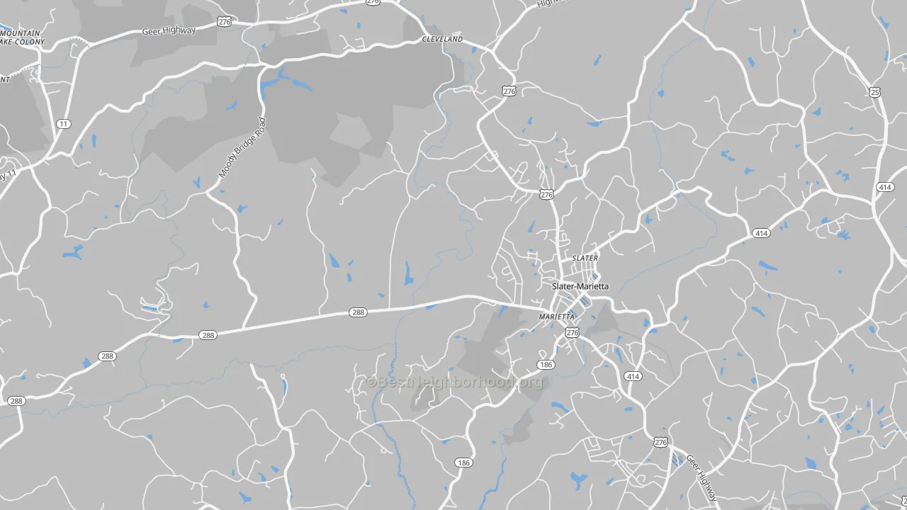Transit Grade map of 29661, SC