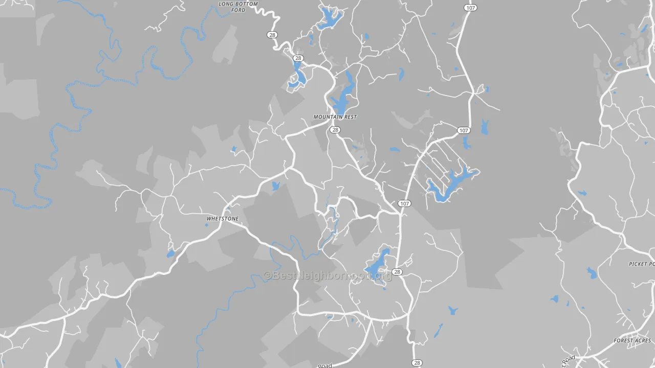 Transit Grade map of 29664, SC