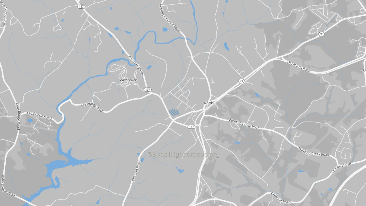 Transit Grade map of 29667, SC