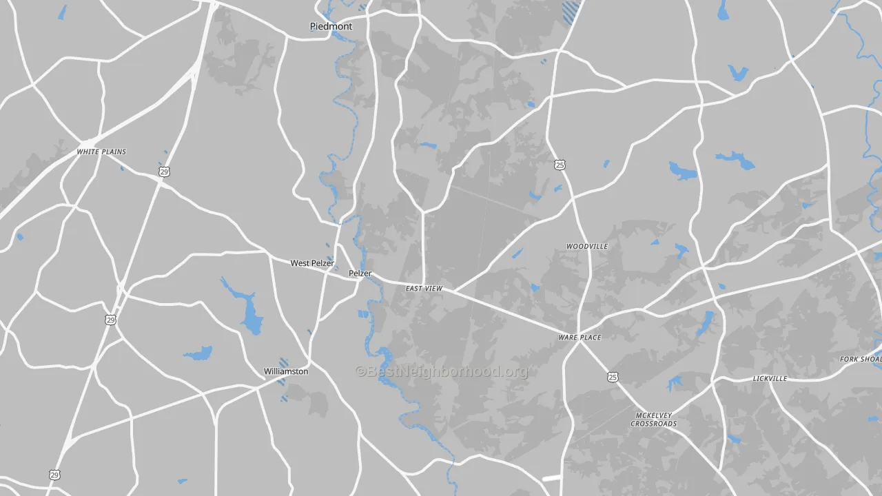 Transit Grade map of 29669, SC
