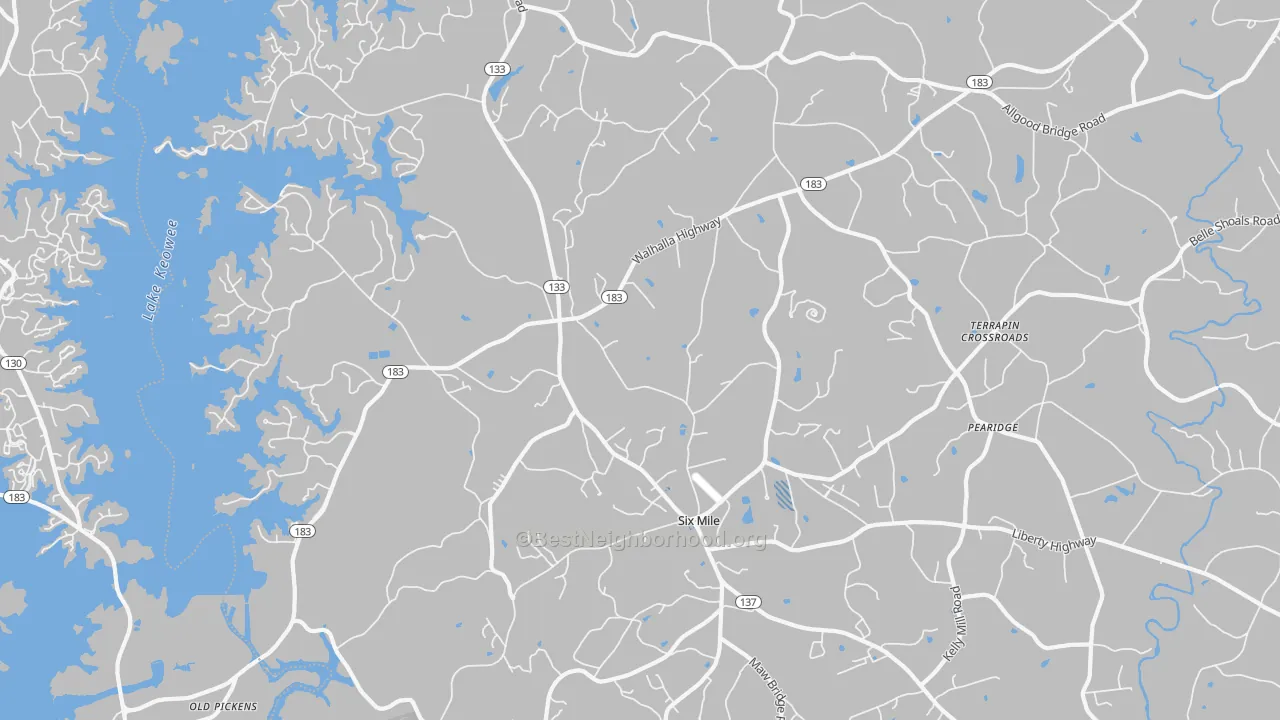 Transit Grade map of 29682, SC