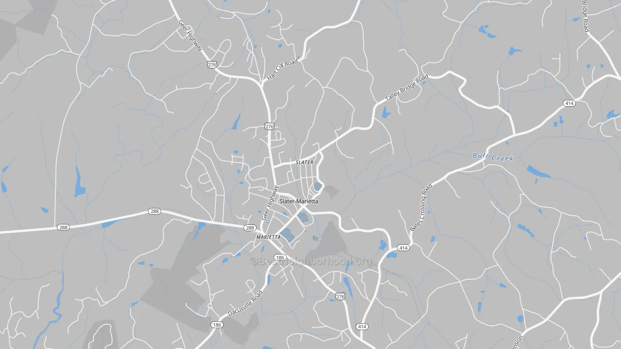 Transit Grade map of 29683, SC
