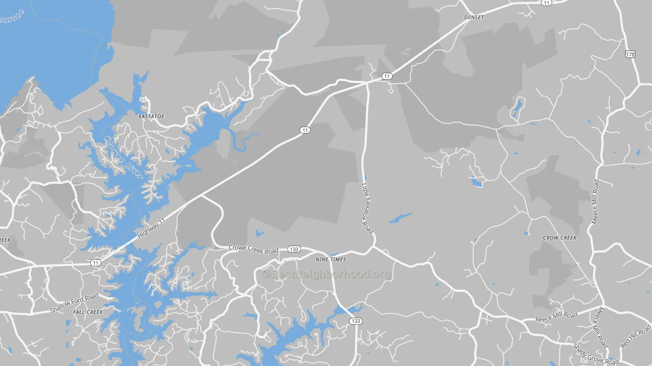 Transit Grade map of 29685, SC