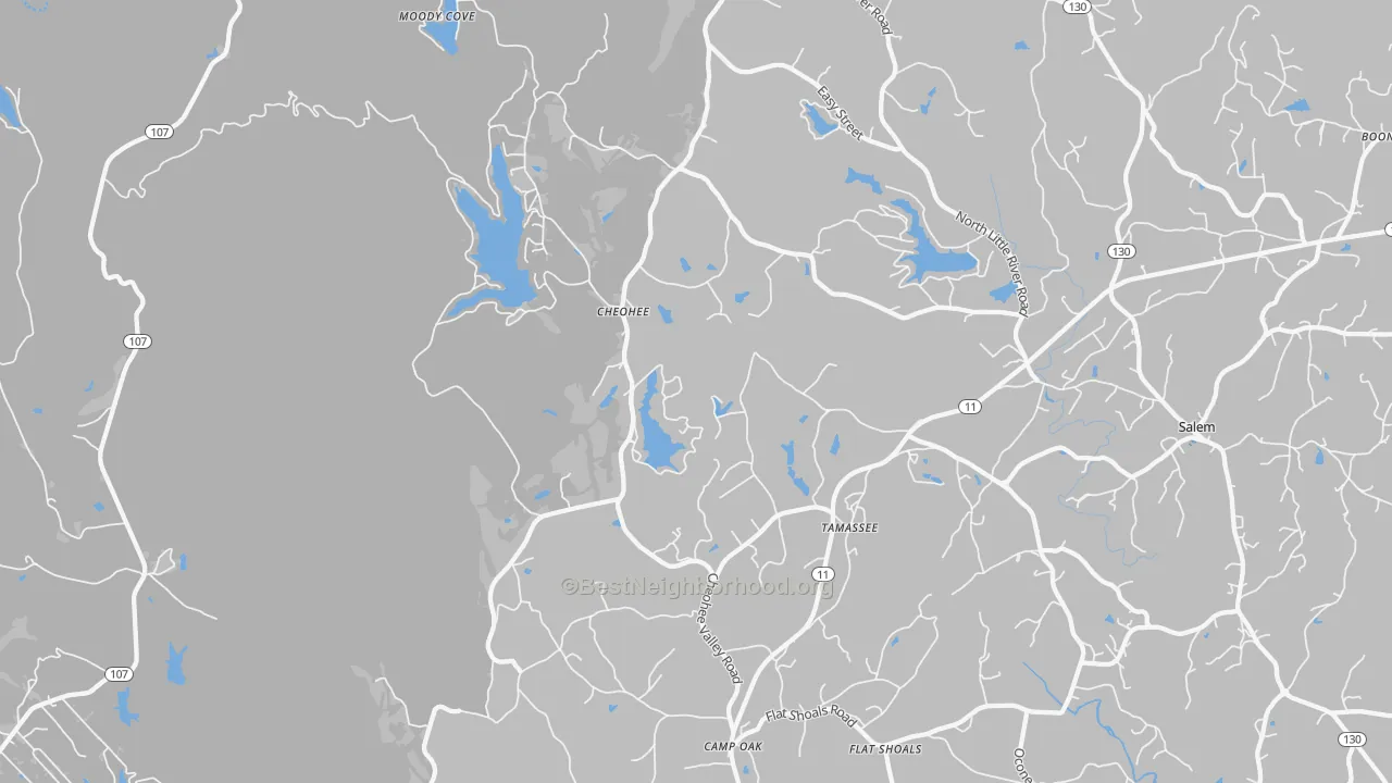 Transit Grade map of 29686, SC