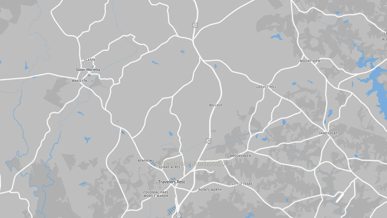 Transit Grade map of 29690, SC