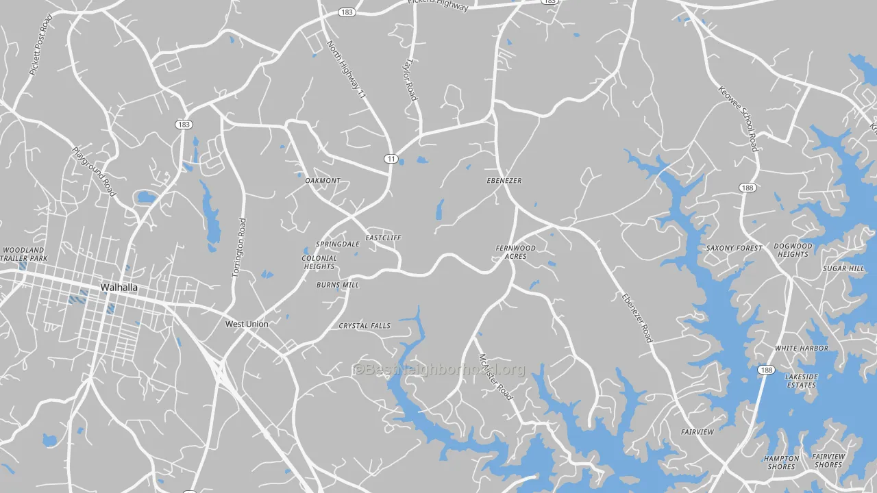 Transit Grade map of 29696, SC