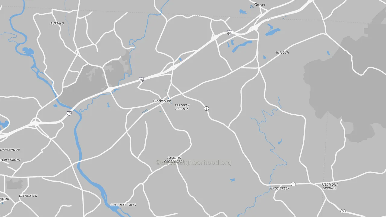 Transit Grade map of 29702, SC