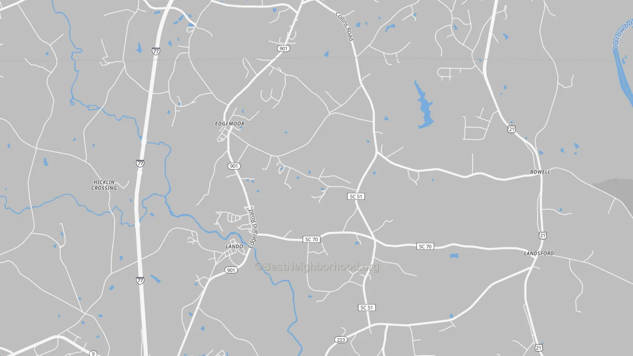 Transit Grade map of 29712, SC