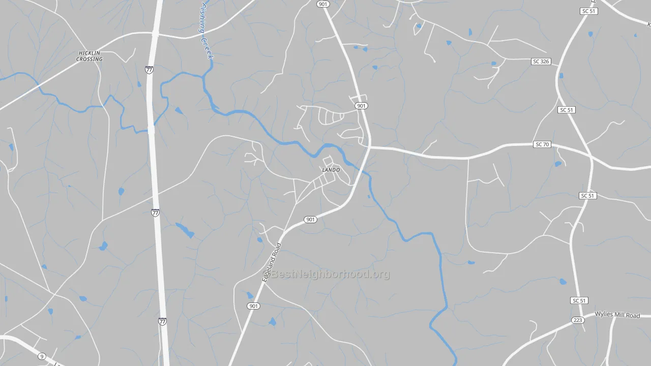 Transit Grade map of 29724, SC