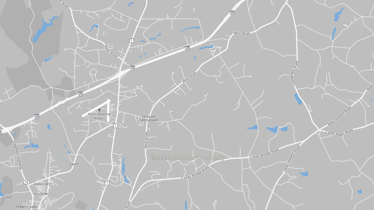 Transit Grade map of 29805, SC